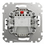 Одноклавишный выключатель с LED подсветкой черный [SDD114101L] ABS-UV Sedna Design&Element Шнейдер Электрик