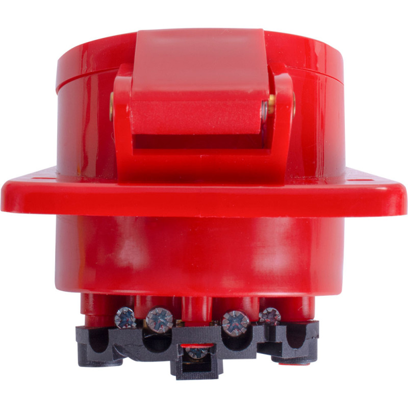 Силовая розетка 3P+N+PE 16А 380В встраиваемая IP44 красная [p012014] E.NEXT e.socket.pro.5.16.wall