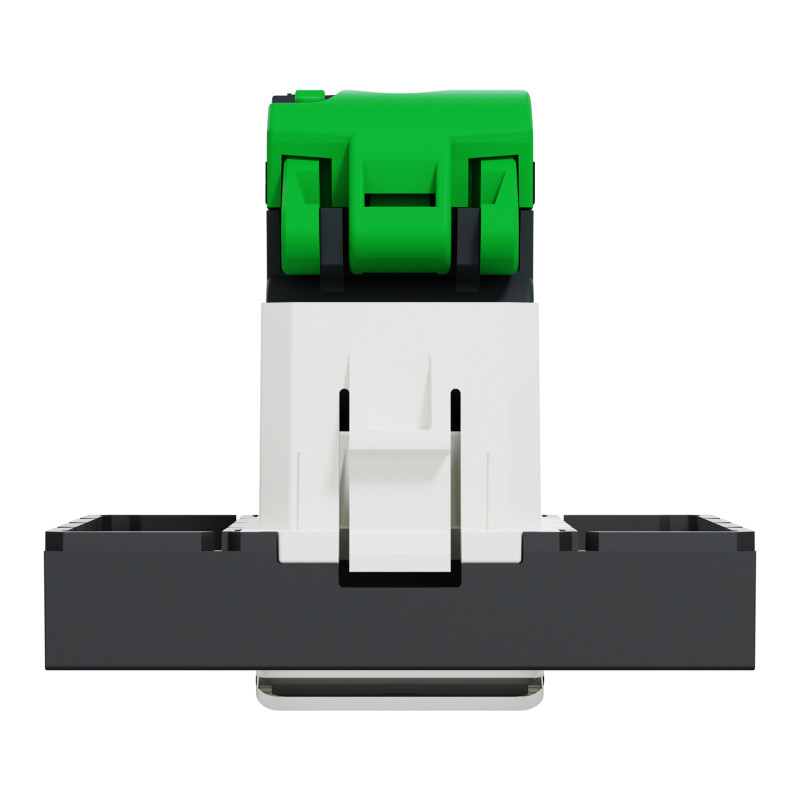 Розетка компьютерная RJ45 категория 5UTP 2 модули антрацит [NU341154] ABS-UV Unica New Шнейдер Электрик