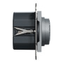 Поворотный LED диммер RC 3-370Вт ASFORA 83x83x47mm сталь [EPH6800162] Schneider Electric