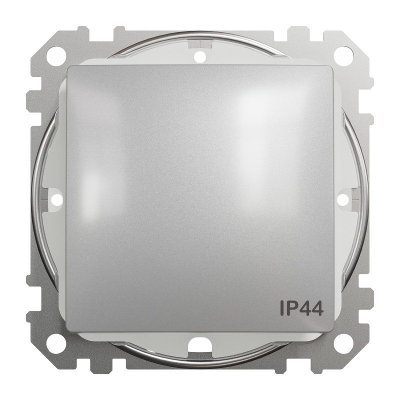 Одноклавишный переключатель IP44 алюминий [SDD213106] ABS-UV Sedna Design&Element Шнейдер Электрик