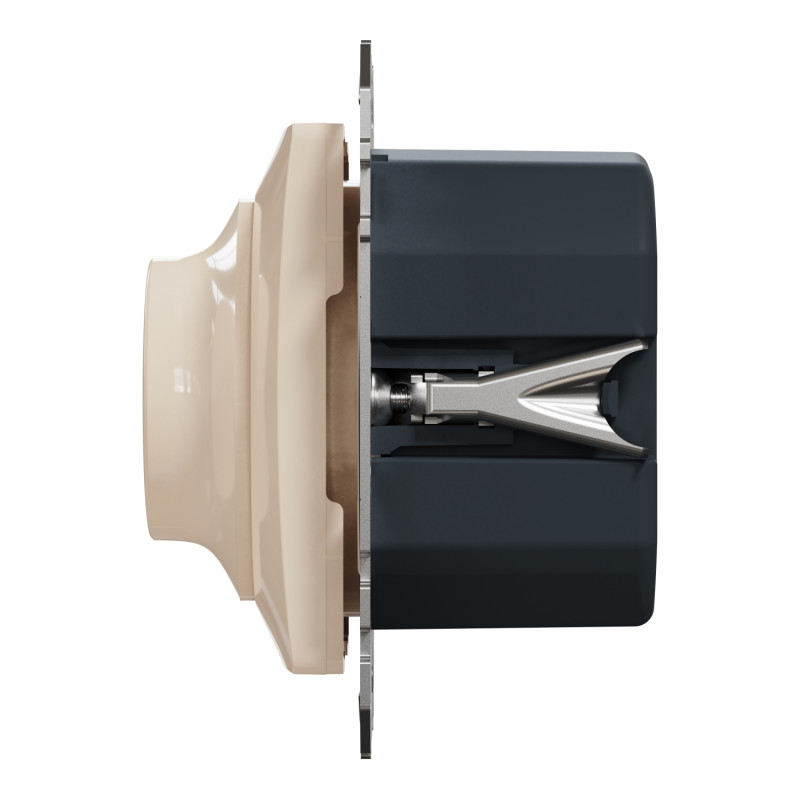 Светорегулятор поворотный LED RC 3-370 В Бежевый 71х46mm polyamide [SDD112501] Sedna Design & Elements Schneider Electric