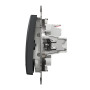 Одноклавишный выключатель с LED подсветкой черный [SDD114101L] ABS-UV Sedna Design&Element Шнейдер Электрик