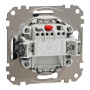 Одноклавишный выключатель с LED подсветкой черный [SDD114101L] ABS-UV Sedna Design&Element Шнейдер Электрик