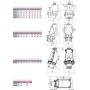 Силовая вилка 3P+N+PE 63А 400В стационарная IP67 красная [4482073] EPH-6353 ETI