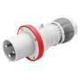 Силовая вилка 3P+E 63А 400В переносная IP44 красная [GW61020H] IEC 309 HP GEWISS