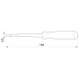 Отвертка-индикатор 4,5x165мм прямой SL 100-500V AC [t001105] e.tool.test05 E.NEXT