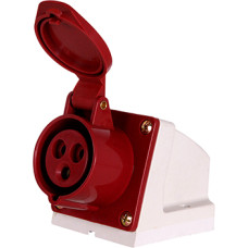 Силовая розетка 2P+PE 16А 230В стационарная IP44 красная [p012001] E.NEXT e.socket.pro.3.16
