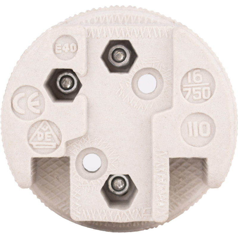 Патрон E40 70х40mm керамічний [s9100056] e.lamp socket.Е40.cer E.NEXT