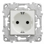 Розетка с з/к 16А Белый 74.5х74.5х40mm PC [NU503618] Unica New Schneider Electric