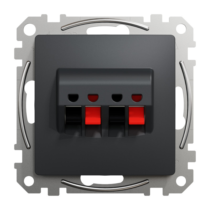 Аудіорозетка чорна [SDD114411] ABS-UV Sedna Design&Element Шнейдер Електрік