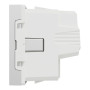 Розетка с з/к и шторками 16А Алюминий 45х45х40mm PC [NU303730] Unica New Schneider Electric