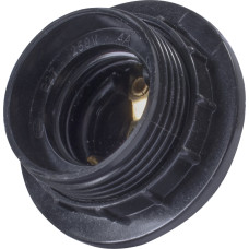 Патрон E27 с гайкой 53х45mm бакелитовый черный [s9100008] e.lamp socket with nut.e27.bk.black E.NEXT
