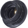 Патрон E27 з гайкою 53х45mm бакелітовий чорний [s9100008] e.lamp socket with nut.e27.bk.black E.NEXT