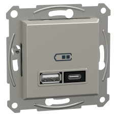 USB розетка тип А+С 21W 3A бронза ABS [EPH2700569] Шнейдер Электрик