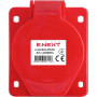 Силовая розетка 3P+N+PE 16А 380В встраиваемая IP44 красная [p012014] E.NEXT e.socket.pro.5.16.wall
