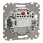 Одноклавишный выключатель с LED подсветкой белый [SDD111101L] ABS-UV Sedna Design&Element Шнейдер Электрик
