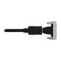 Розетка HDMI 1 модуль алюминий [NU343030] ABS-UV Unica New Шнейдер Электрик