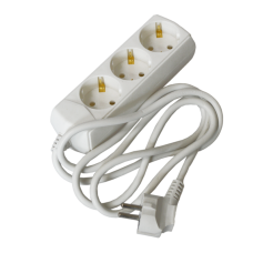 Удлинитель 1,5м 3 гнезда 2Р+PЕ IP20 [WYP10-10-03-D15-G-G-U] ECO UEC