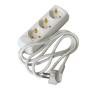 Удлинитель 1,5м 3 гнезда 2Р+PЕ IP20 [WYP10-10-03-D15-G-G-U] ECO UEC