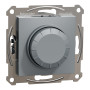 Поворотный LED диммер RC 3-370Вт ASFORA 83x83x47mm сталь [EPH6800162] Schneider Electric