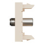 Розетка Coaxial F-type 1 модуль бежевая [NU346844] ABS-UV Unica New Шнейдер Электрик