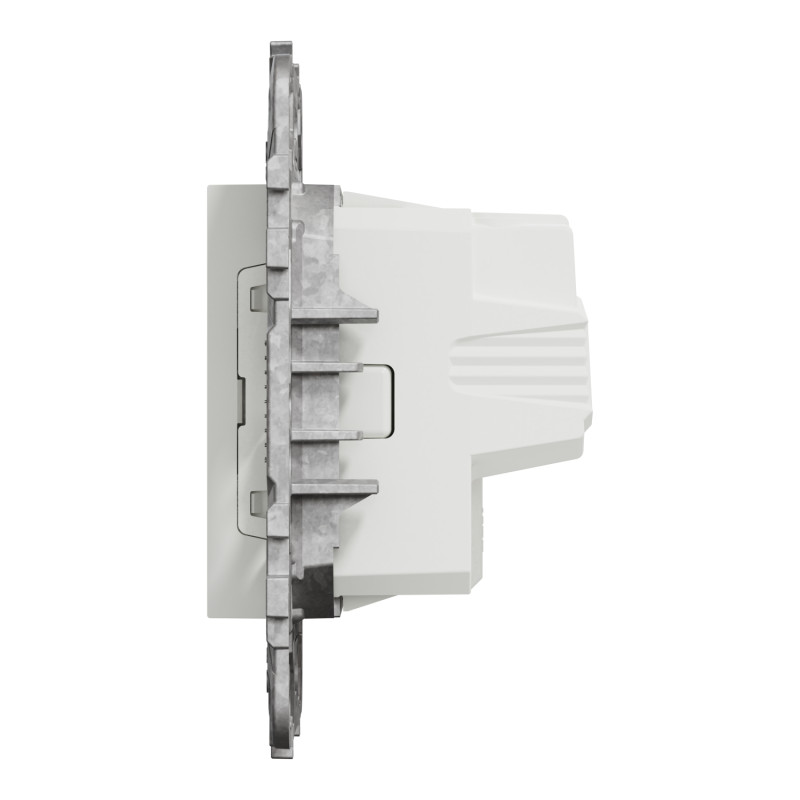 Розетка с з/к 16А Белый 74.5х74.5х40mm PC [NU503618] Unica New Schneider Electric