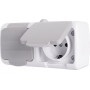 Розетка двойная с заземлением наружная IP54 серый [s035067] E.NEXT e.aqua.1232.grg