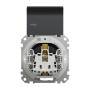 Розетка с з.к. с шторками и крышкой IP44 черная [SDD214024] ABS-UV Sedna Design&Element Шнейдер Электрик