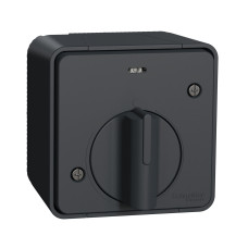 Выключатель с таймером IP55 для поверхностного монтажа черный [MUR35067] ПП Mureva Styl Schneider Electric