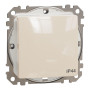 Одноклавишный выключатель IP44 Бежевый 73х73х38mm ABS-UV [SDD212101] Sedna Design & Elements Schneider Electric
