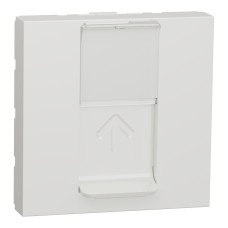 Розетка компьютерная RJ45 категория 6STP 2 модуль белая [NU341718] ABS-UV Unica New Шнейдер Электрик