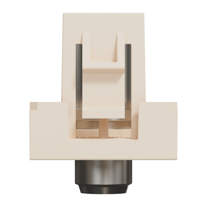 Розетка Coaxial F-type 1 модуль бежевая [NU346844] ABS-UV Unica New Шнейдер Электрик