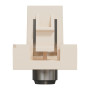 Розетка Coaxial F-type 1 модуль бежевая [NU346844] ABS-UV Unica New Шнейдер Электрик