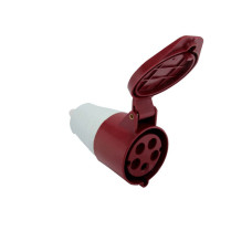Силовая розетка 3P+N+PE 32А 380В переносная IP44 красная [p012021] E.NEXT e.socket.pro.5.32
