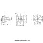 Силовая розетка 3P+N+E 32А 400В встраиваемая IP44 красная [GW62221H] IEC 309 HP GEWISS