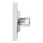Розетка компьютерная с рамкой RJ45 UTP кат.5Е Asfora слоновая кость ABS [EPH4300123] Шнейдер Электрик