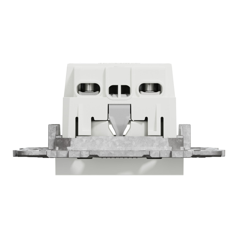 Розетка с з/к 16А Белый 74.5х74.5х40mm PC [NU503618] Unica New Schneider Electric
