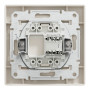 Розетка компьютерная с рамкой RJ45 UTP кат.5Е Asfora слоновая кость ABS [EPH4300123] Шнейдер Электрик