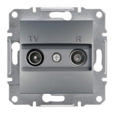 TV/R розетка 4dB проходная Asfora сталь ABS [EPH3300262] Шнейдер Электрик