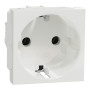 Розетка с з/к и шторками 16А Белый 45х45х40mm PC [NU303618] Unica New Schneider Electric