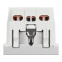 Розетка с з/к и шторками 16А Алюминий 45х45х40mm PC [NU303730] Unica New Schneider Electric