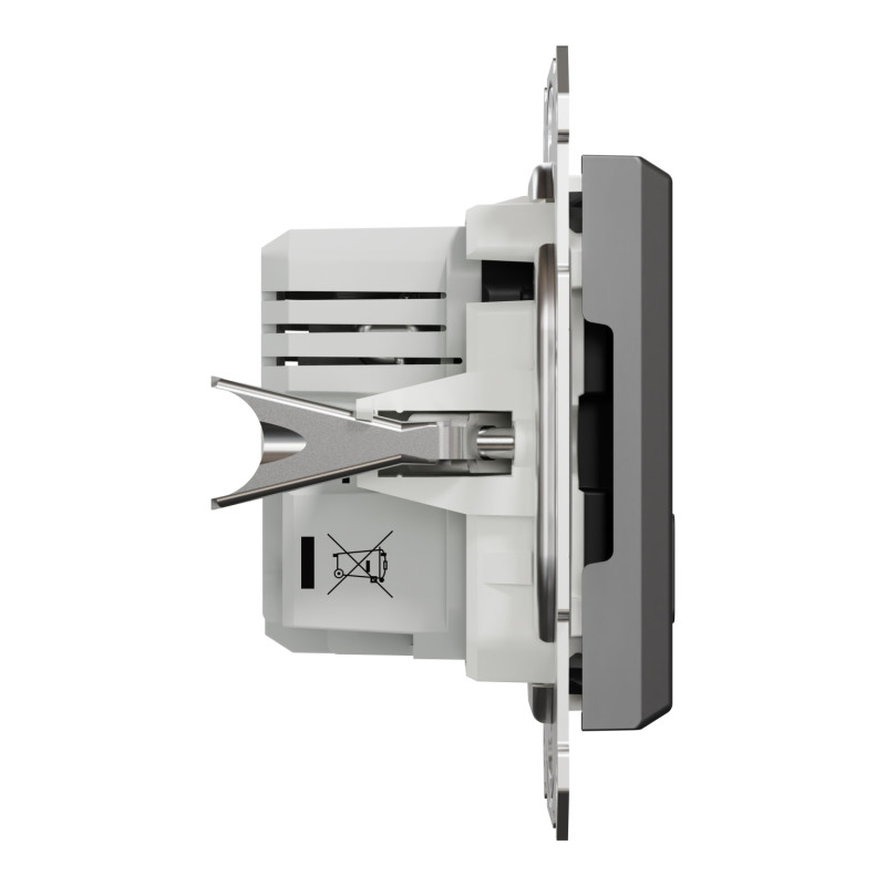 USB розетка А+С 2.4А Asfora ABS чорний [EPH2700371] Шнейдер Електрік