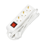 Подовжувач з вимикачем 1,5м 3 гнізда 2Р+PЕ IP20 [WYP10-10-03-D15-GS-G-U] UEC