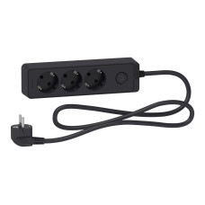 Удлинитель 1.5м с з/к 3 гнезда [ST9431B] UNICA EXTEND Schneider Electric