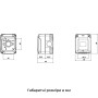 Розетка накладная с заземлением 27 Combi System с защитными шторками и крышкой IP55 серая [GW27844] Gewiss