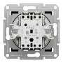 Выключатель проходной одноклавишный Asfora самозажимной ABS черный [EPH0400171] Шнейдер Электрик