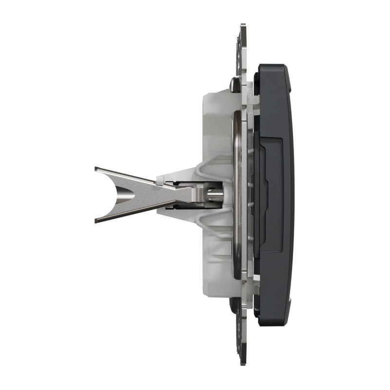 Адаптор 45х45 для Unica New черный 42х73х73mm ABS-UV [SDD114905] Sedna Design & Elements Schneider Electric