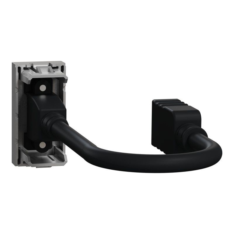 Розетка HDMI 1 модуль алюминий [NU343030] ABS-UV Unica New Шнейдер Электрик