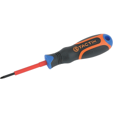 Отвертка PZ 2 х 100мм диэлектр. Tactix. Отвёртка диэлектрическая (PZ) [INSOTOTPZ200100IT0]